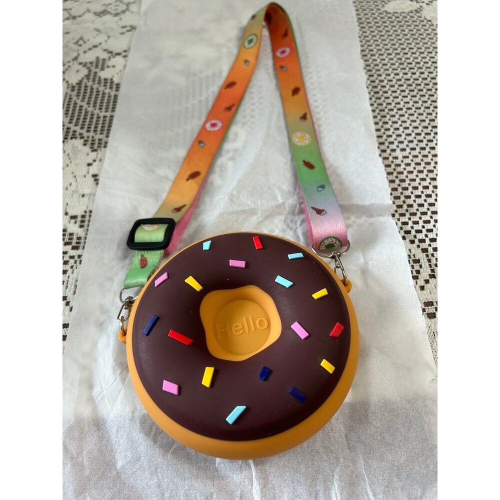 Cute Donut Toddler Crossbody Purse for Little Girls Mini Bag for Kid